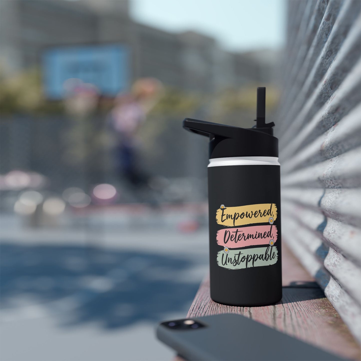 Empowered  Stainless Steel Water Bottle, Standard Lid