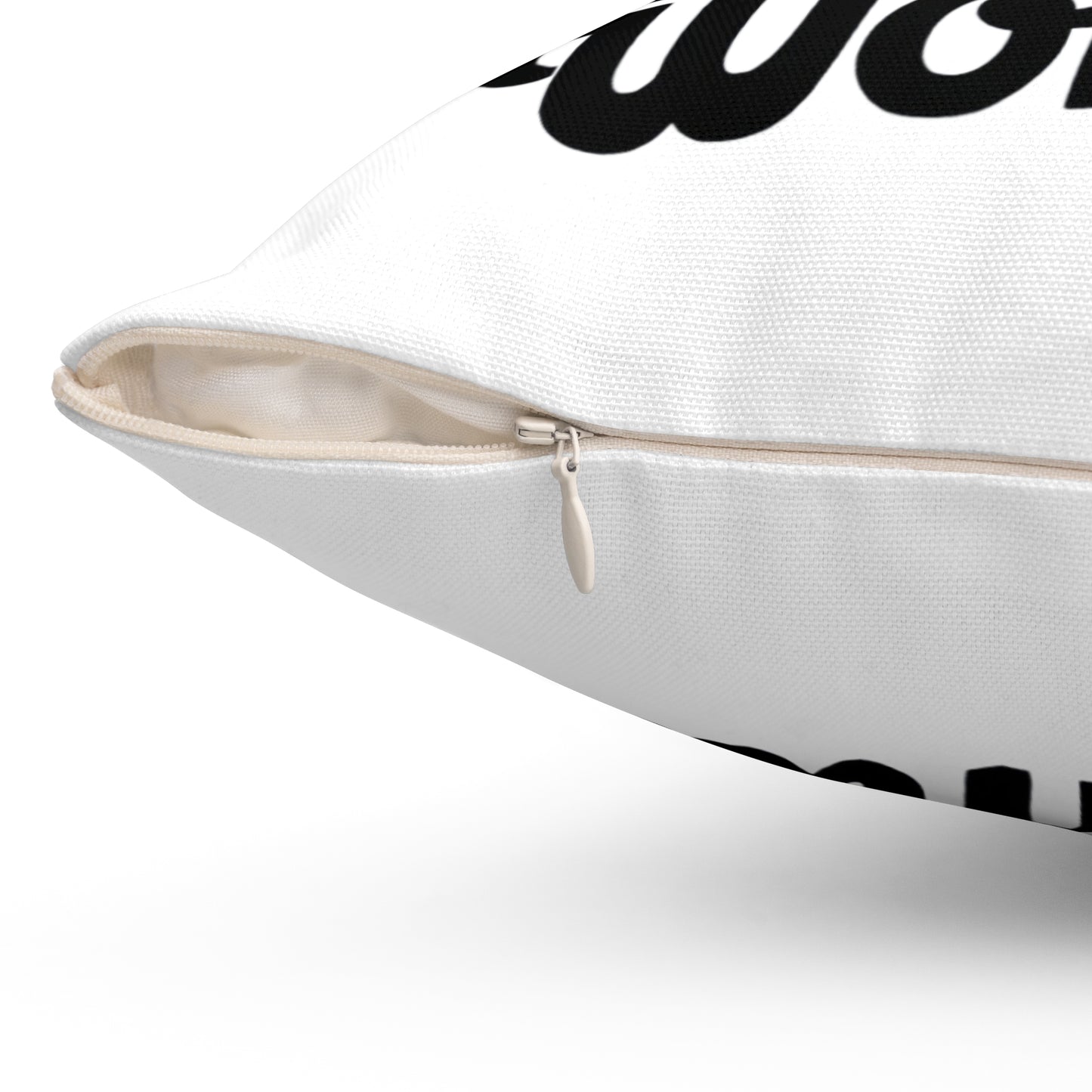 Drink Coffee Spun Polyester Square Pillow