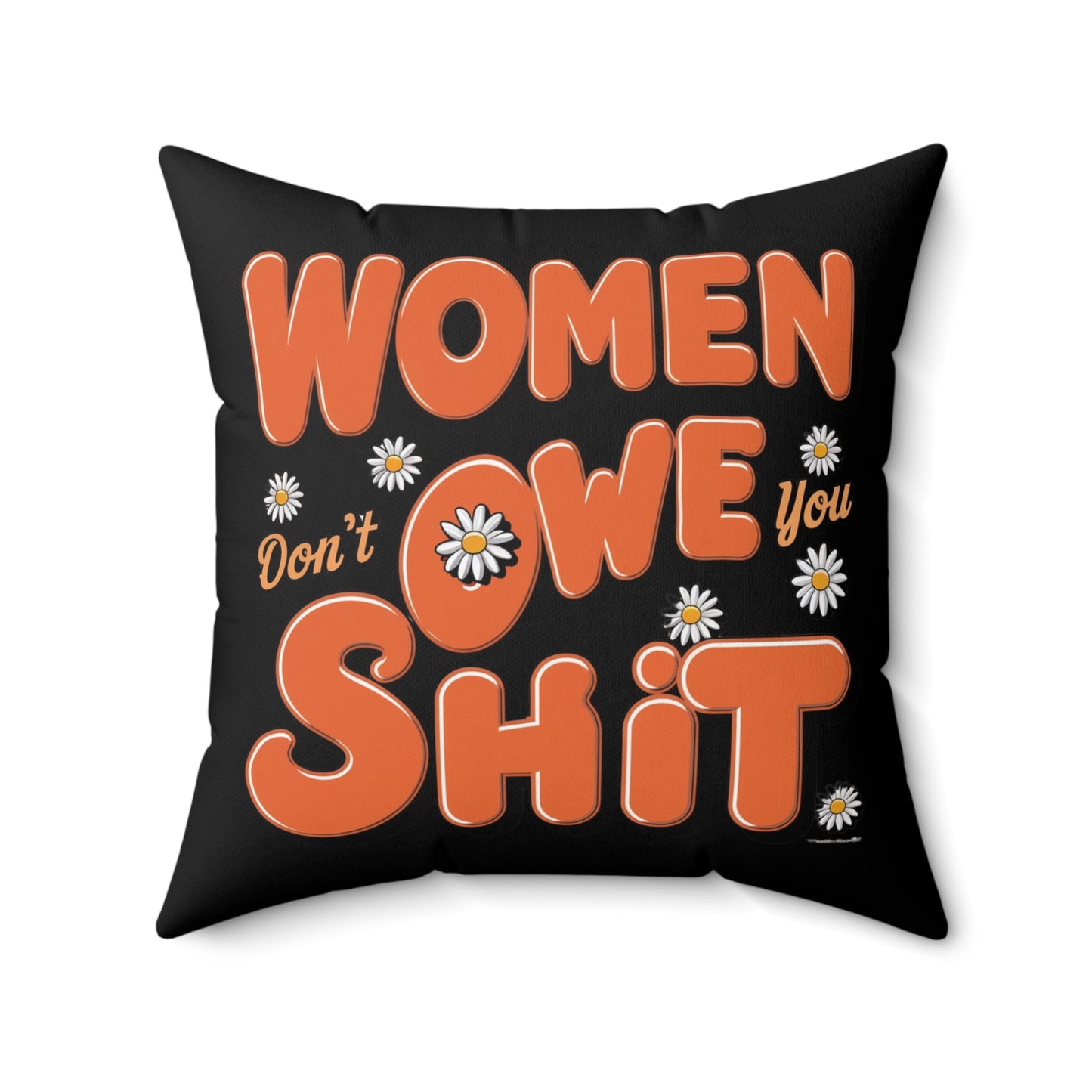 Women Spun Polyester Square Pillow