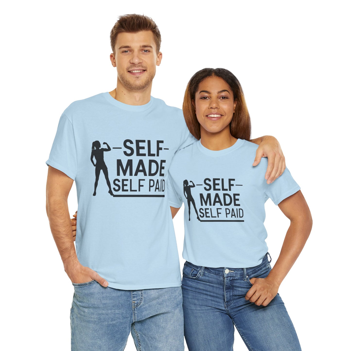Self Made Printed T Shirt with Hearts