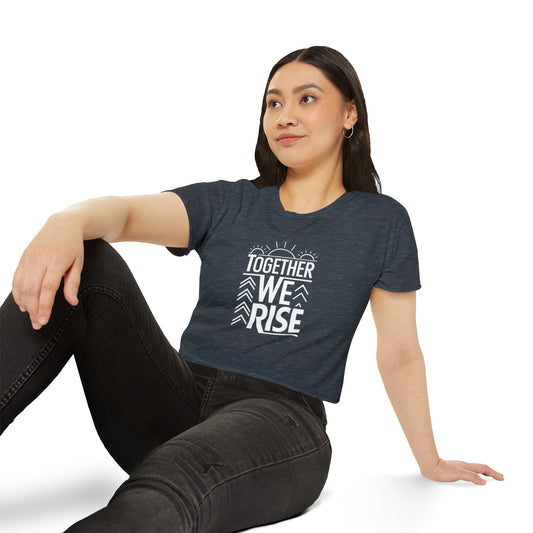 Together We Rise Women's Festival Crop Top