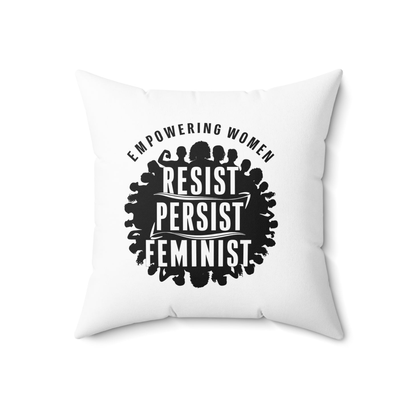 Empowering Spun Polyester Square Pillow