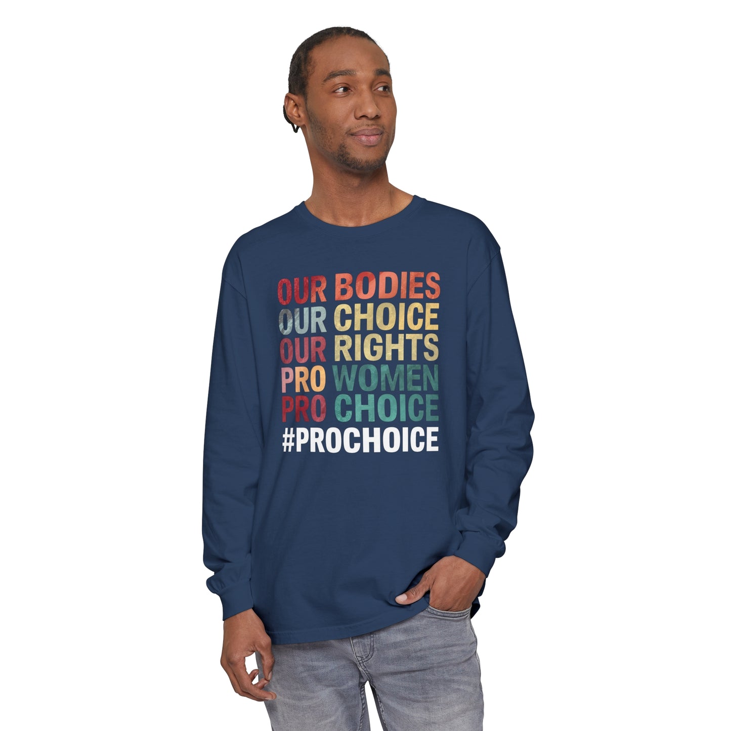 Our Bodies Women Garment-dyed Long Sleeve T-Shirt