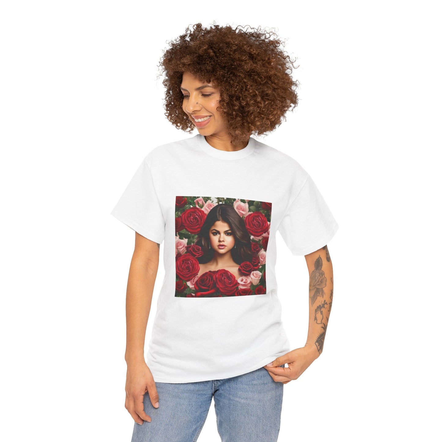Selena Gomez T Shirt with Hearts