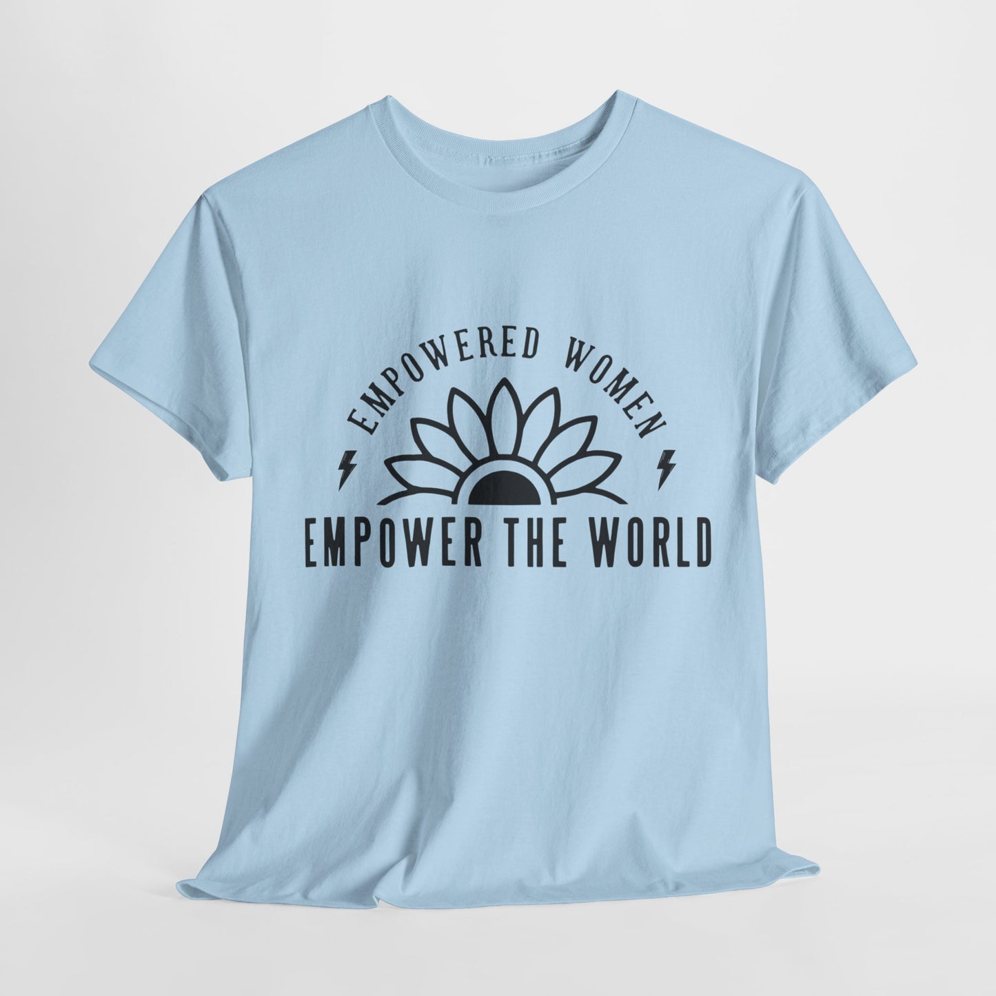 Empowered Women Printed T Shirt with Hearts