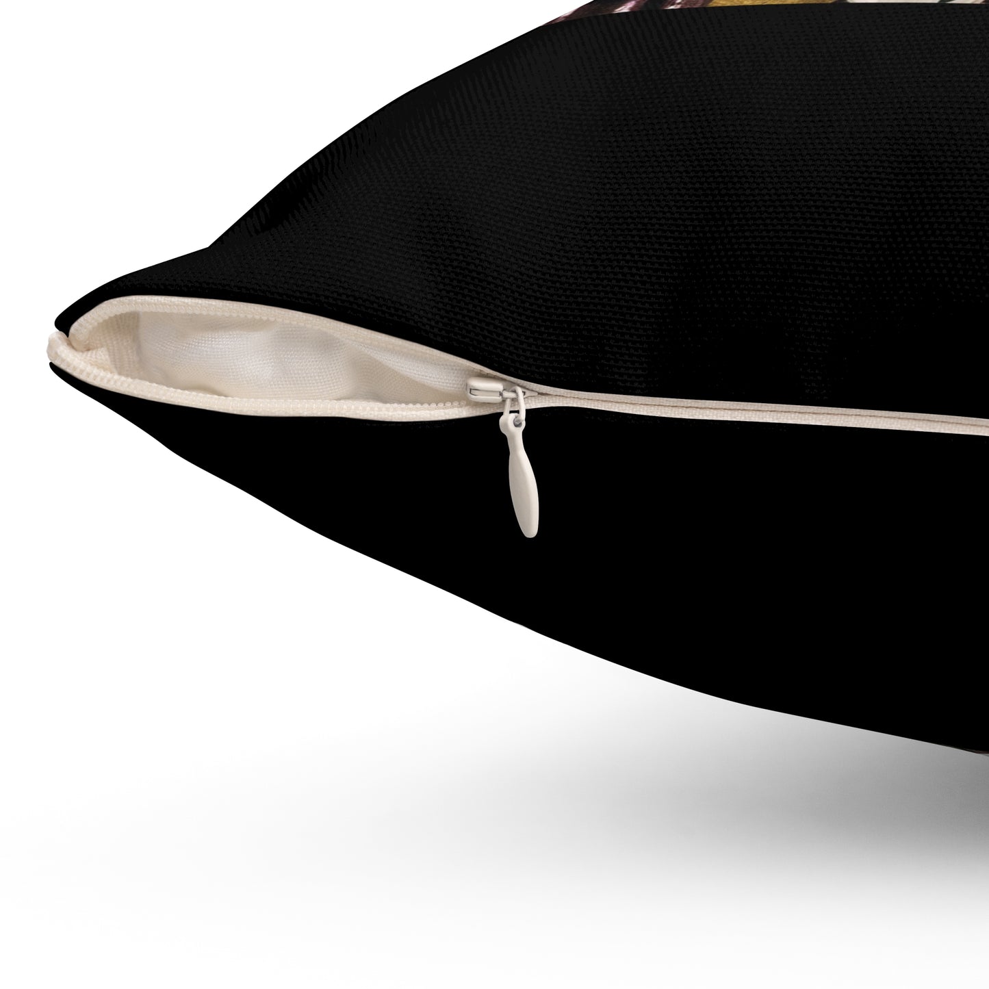 Women Spun Polyester Square Pillow