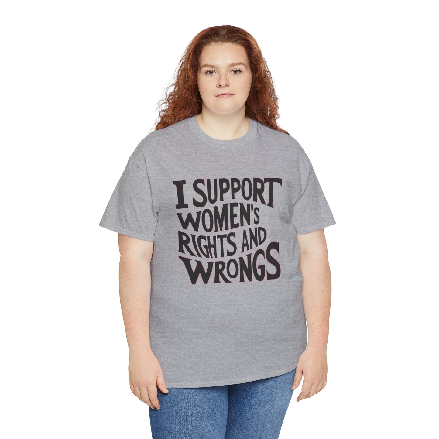 I Support Printed T Shirt with Hearts