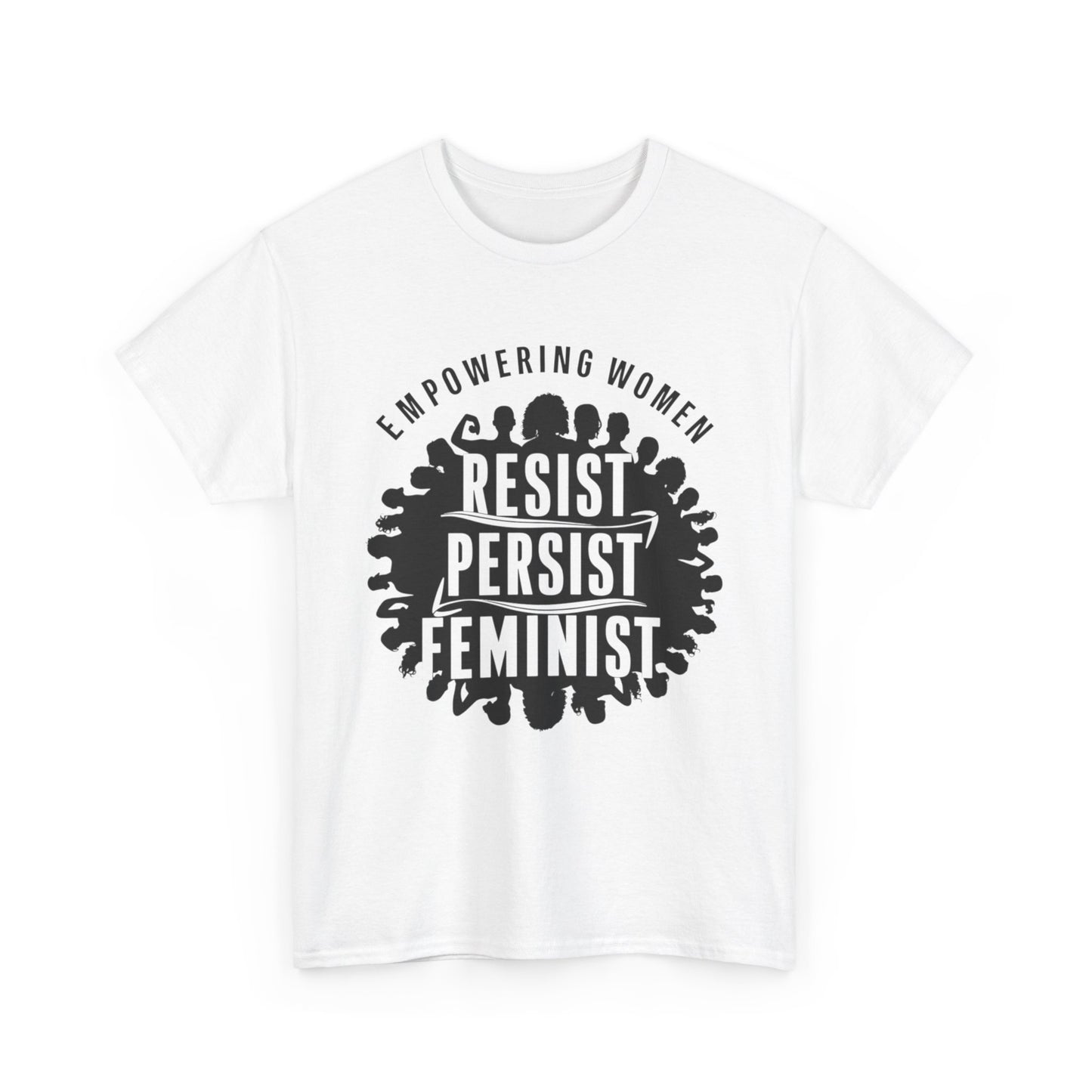 Empowering Women Printed T Shirt with Hearts