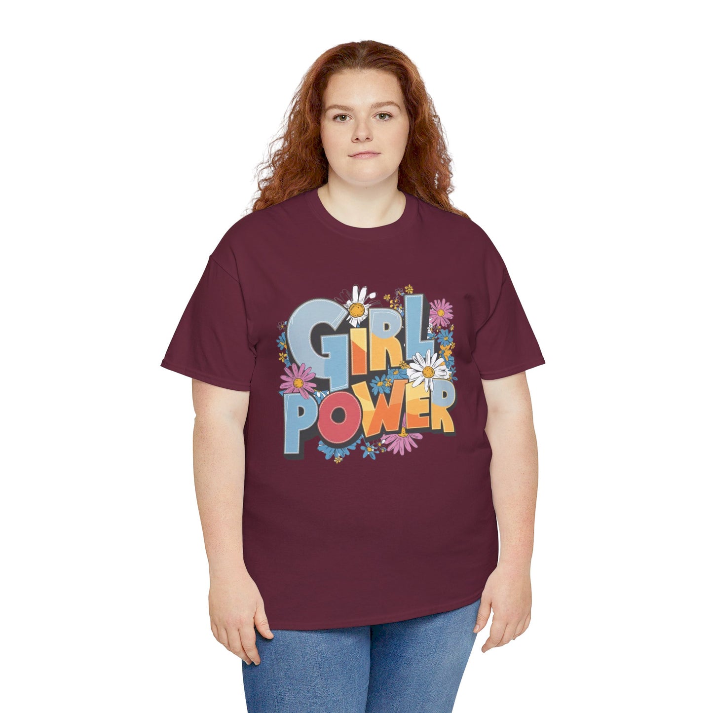 Girl Power Women Heavy Cotton Tee