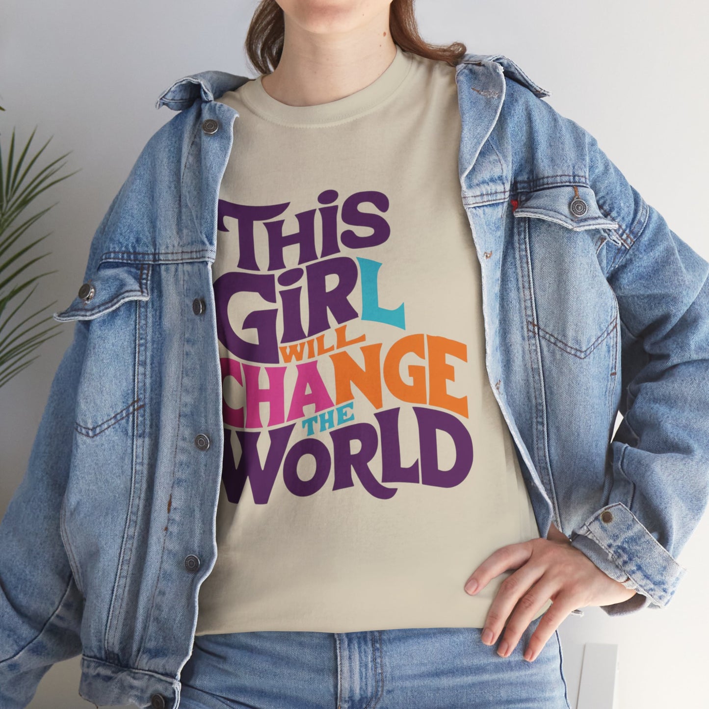This Girl Printed  T Shirt with Hearts