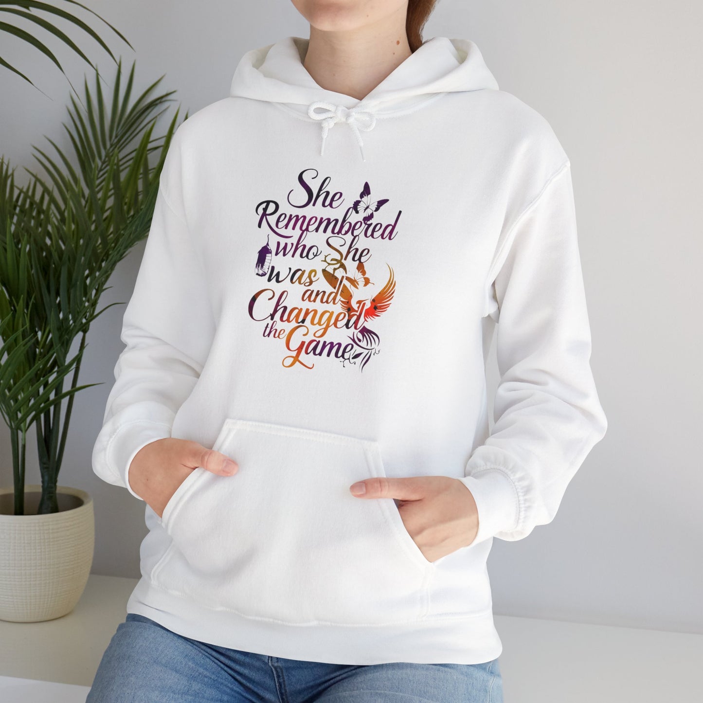 She Remembered Printed Unisex Heavy Blend™ Hooded Sweatshirt