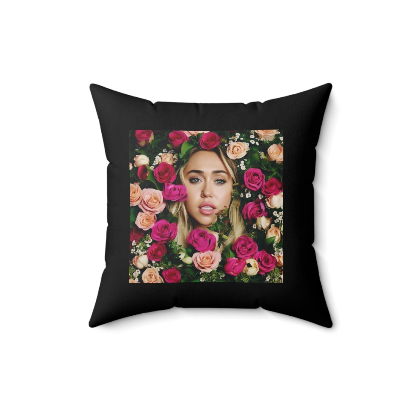 Women Spun Polyester Square Pillow
