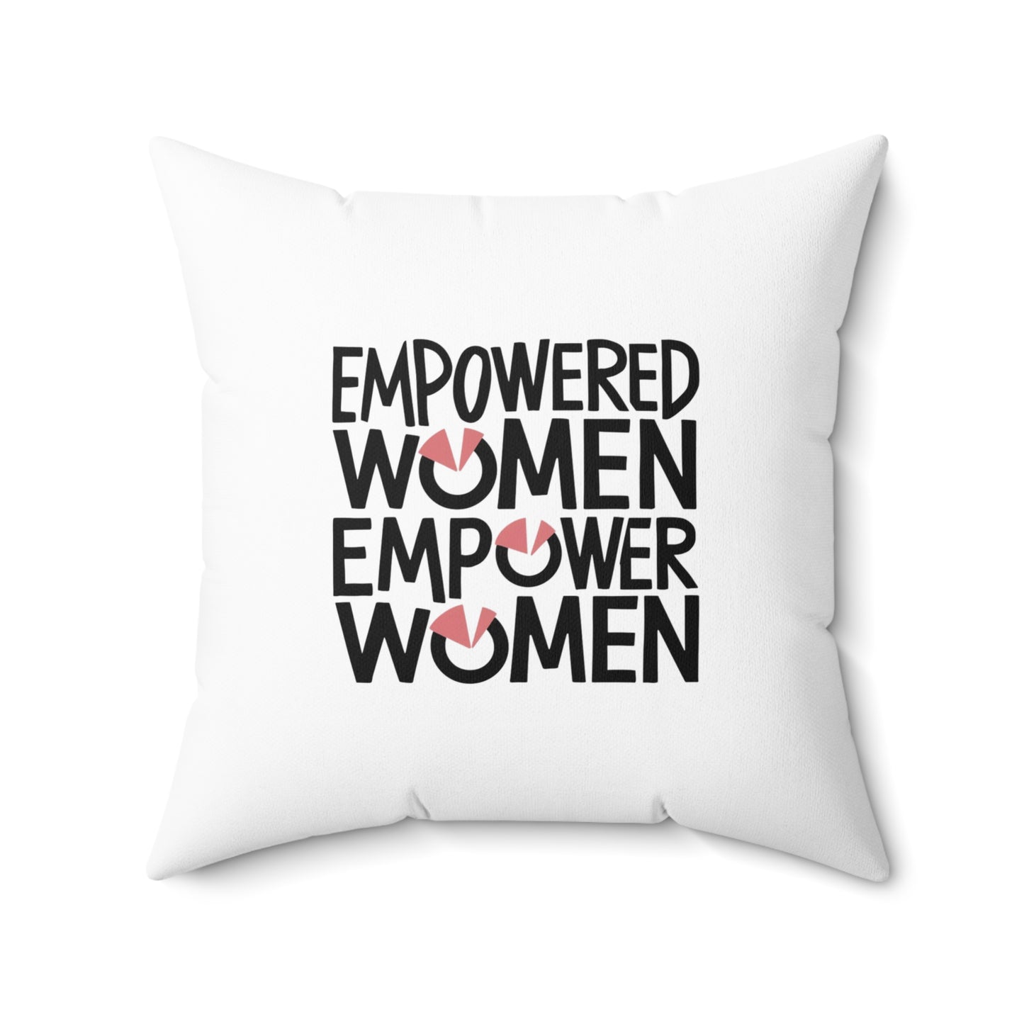 Empowered  Spun Polyester Square Pillow