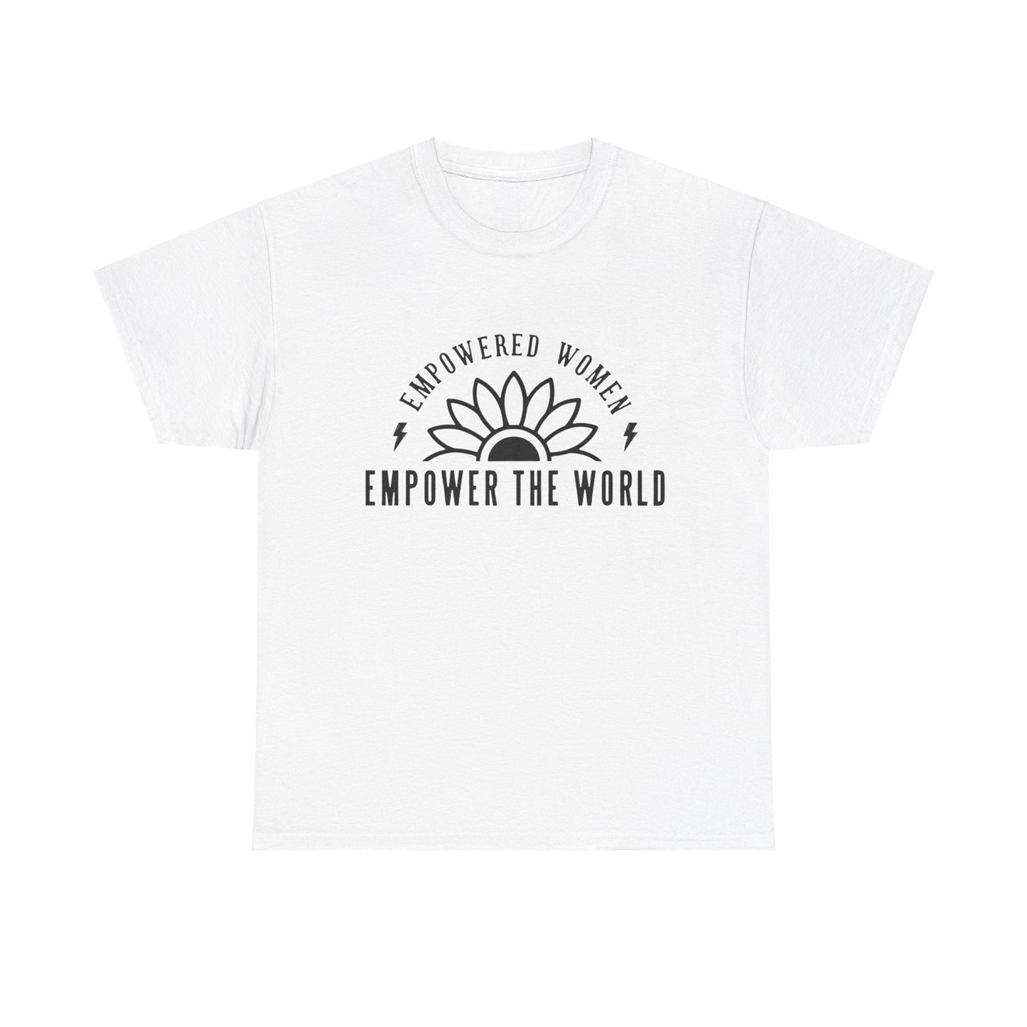Empowered Women Printed T Shirt with Hearts