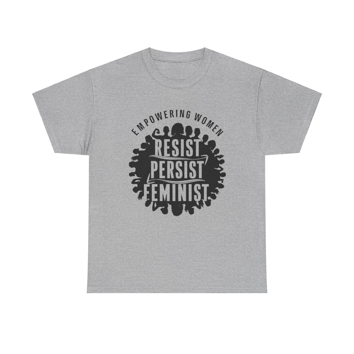 Empowering Women Printed T Shirt with Hearts