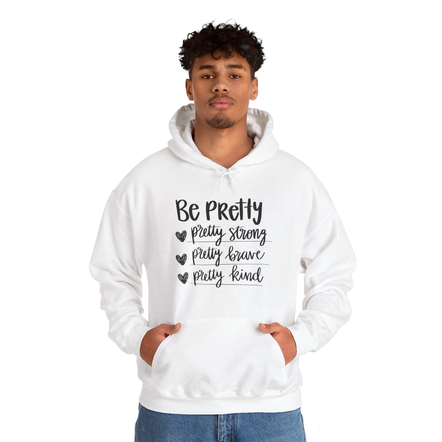 Be Pretty Pretty Strong Unisex Heavy Blend™ Hooded Sweatshirt