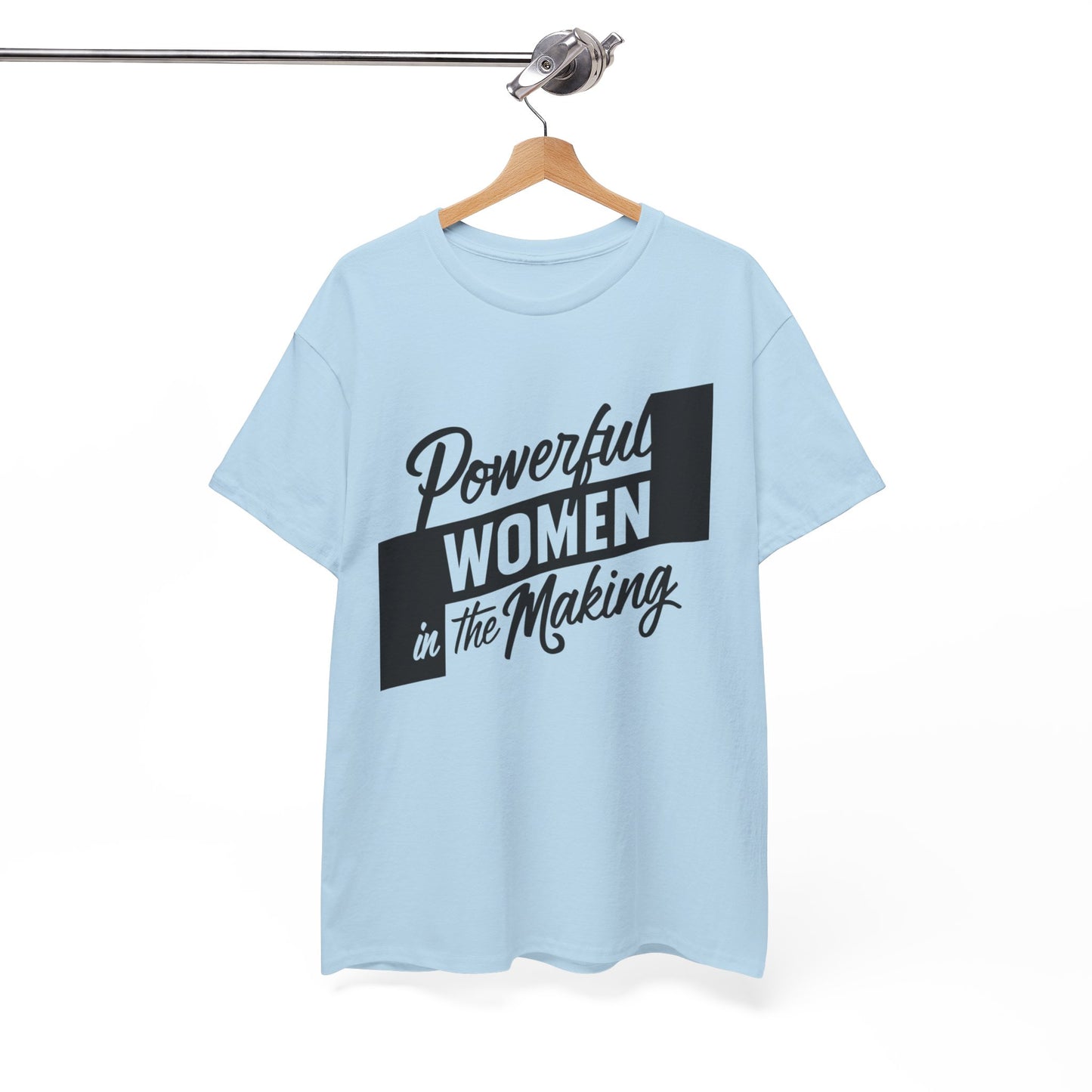 Powerful Women Printed T Shirt with Hearts