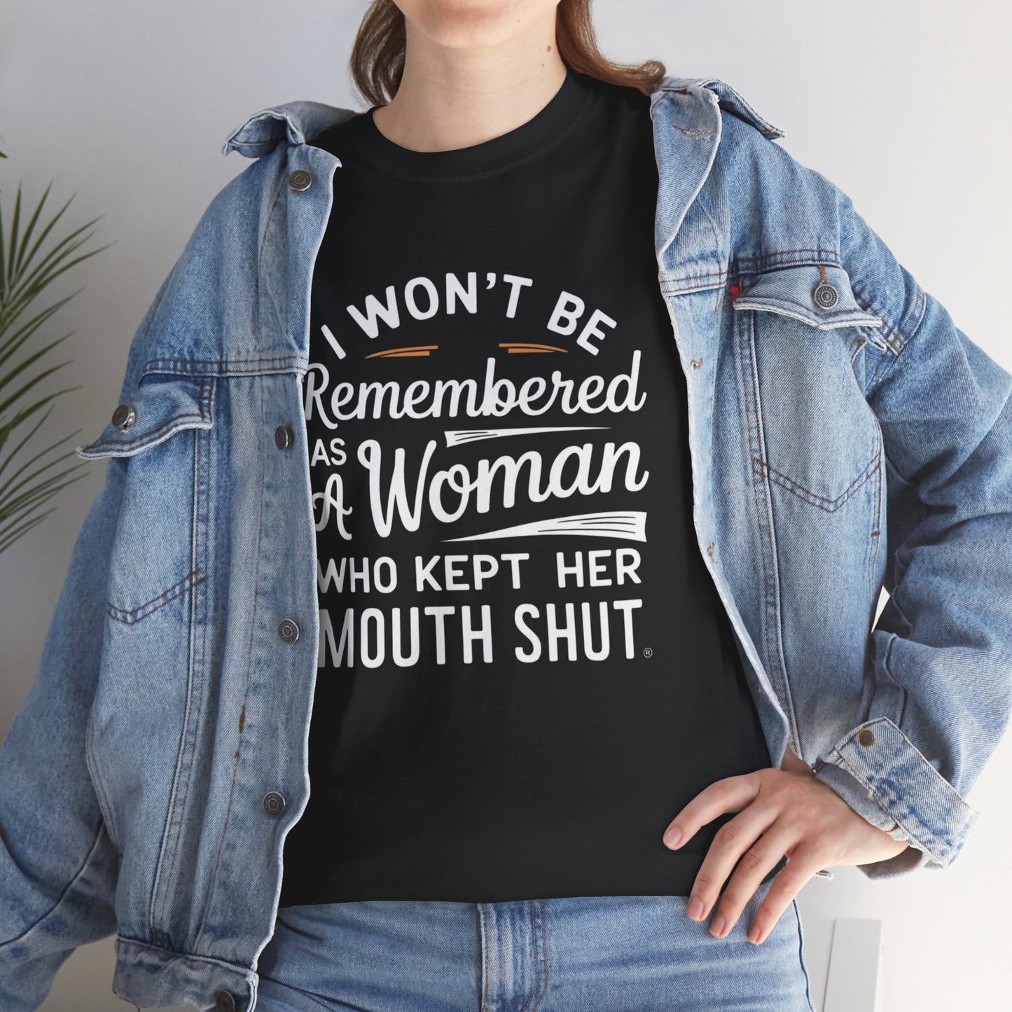 I WON'T Be Printed  T Shirt with Hearts
