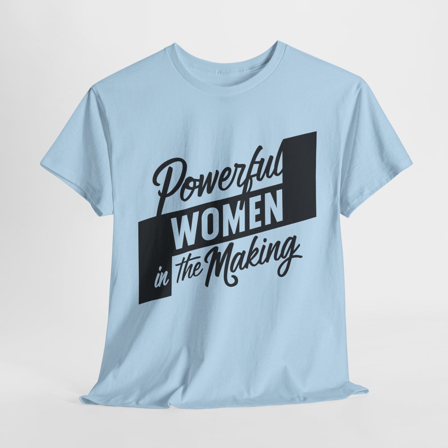 Powerful Women Printed T Shirt with Hearts