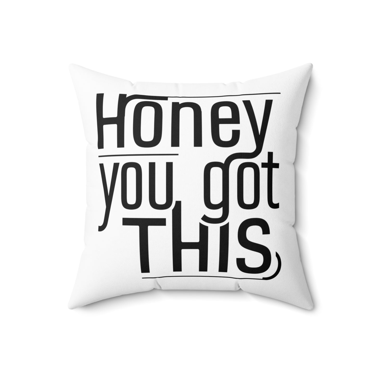 Honey Spun Polyester Square Pillow