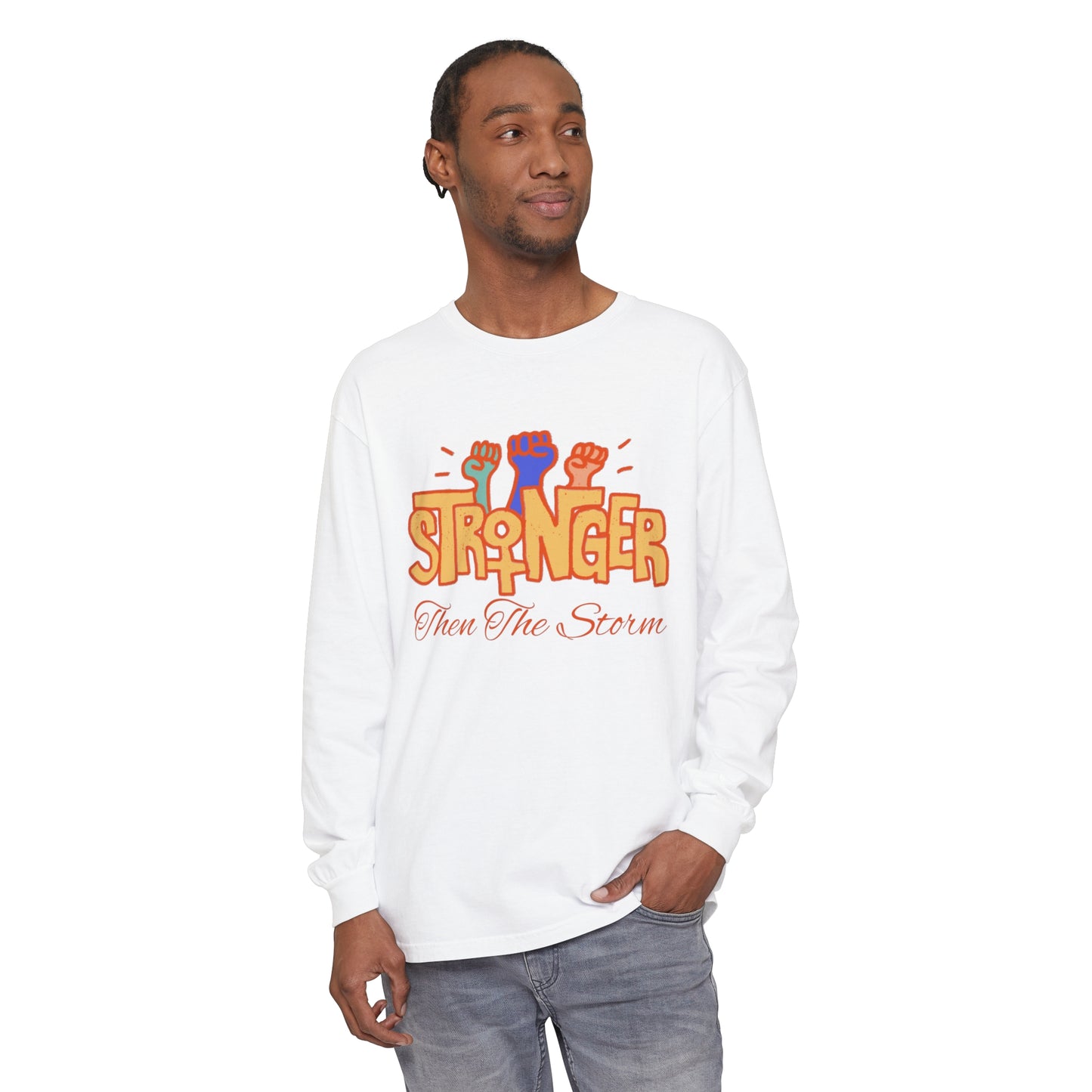 stronger than the Women Garment-dyed Long Sleeve T-Shirt