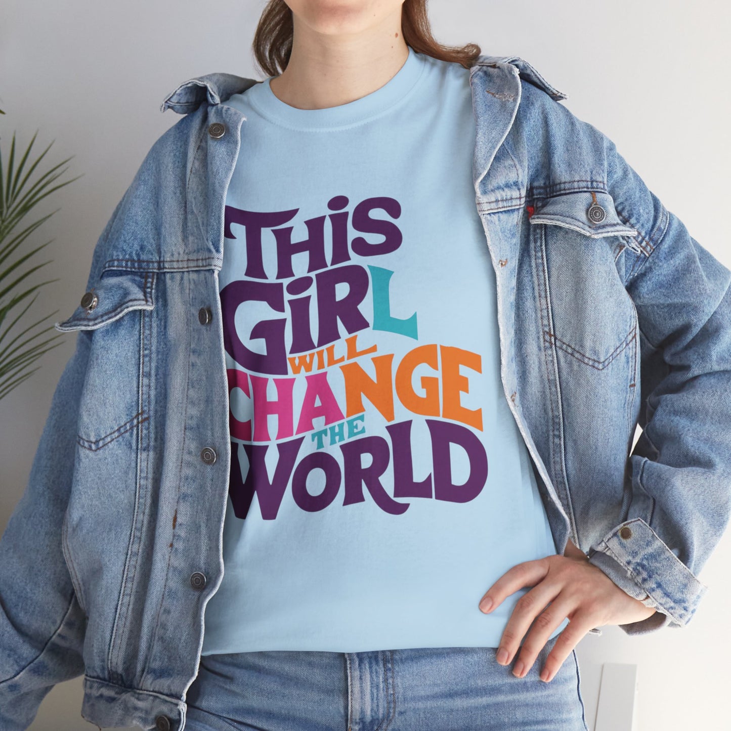 This Girl Printed  T Shirt with Hearts