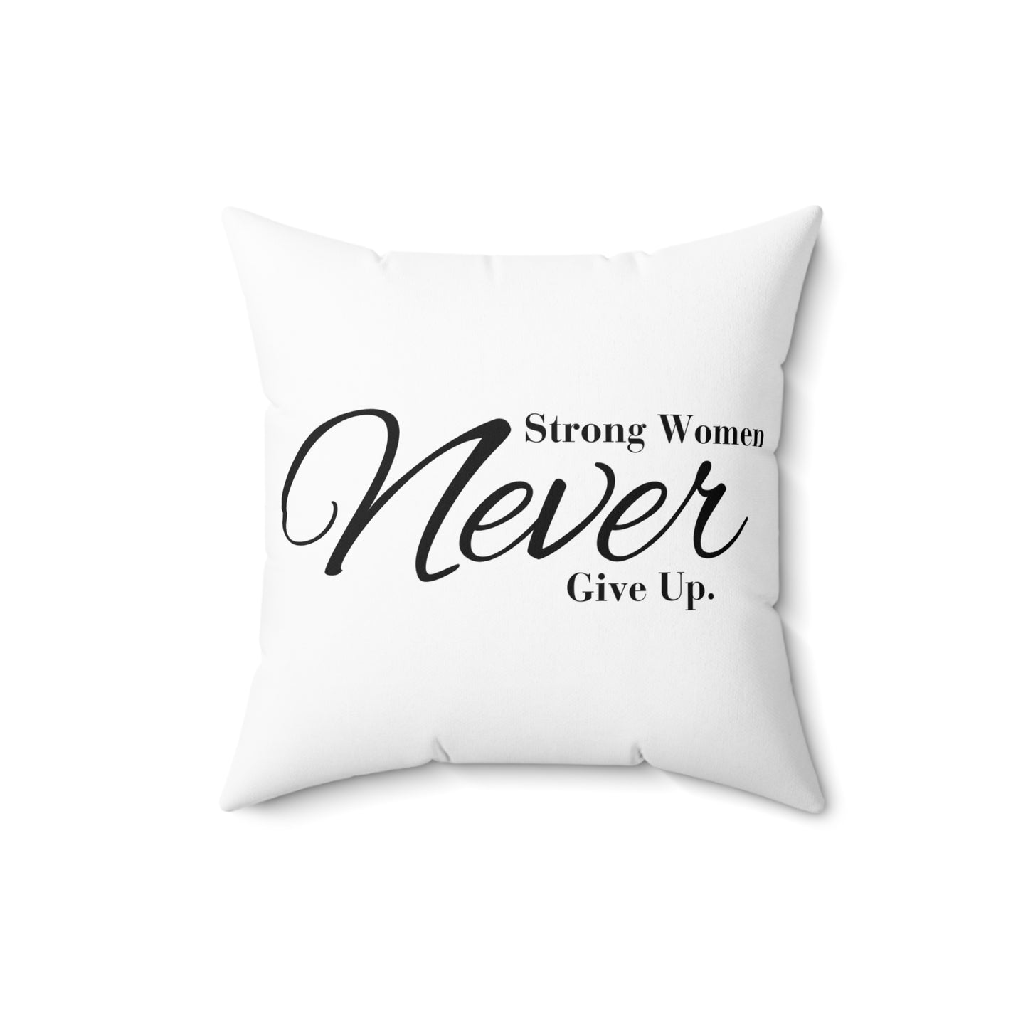 Strong Women Spun Polyester Square Pillow
