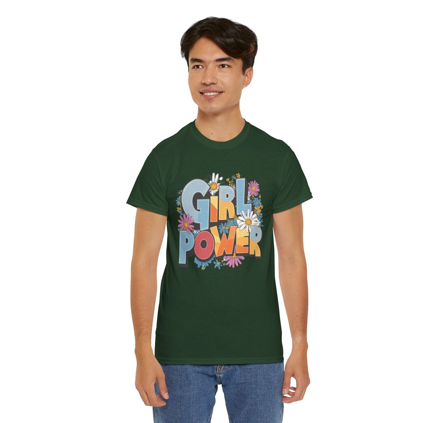 Girl Power Women Heavy Cotton Tee