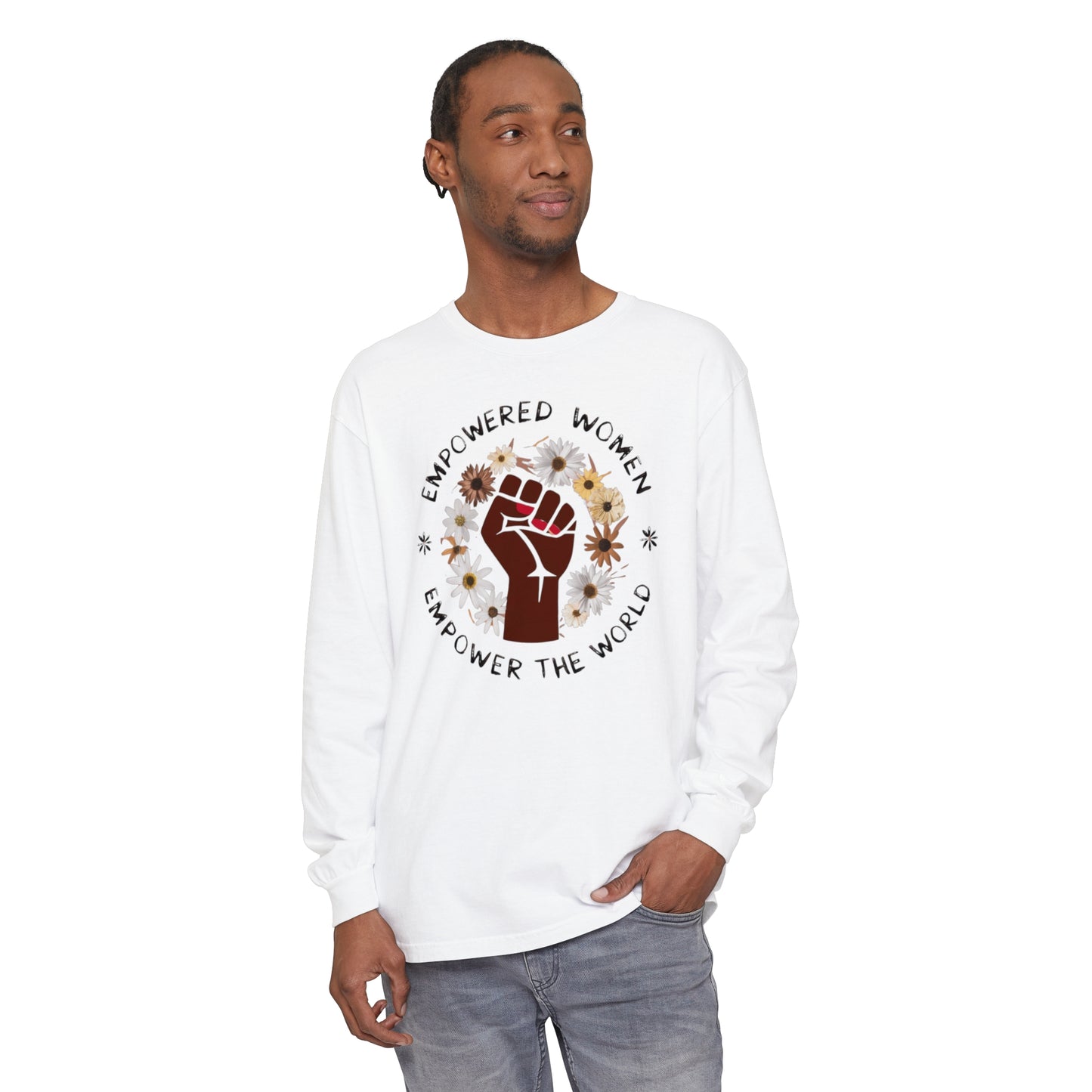 Empowered Women Women Garment-dyed Long Sleeve T-Shirt