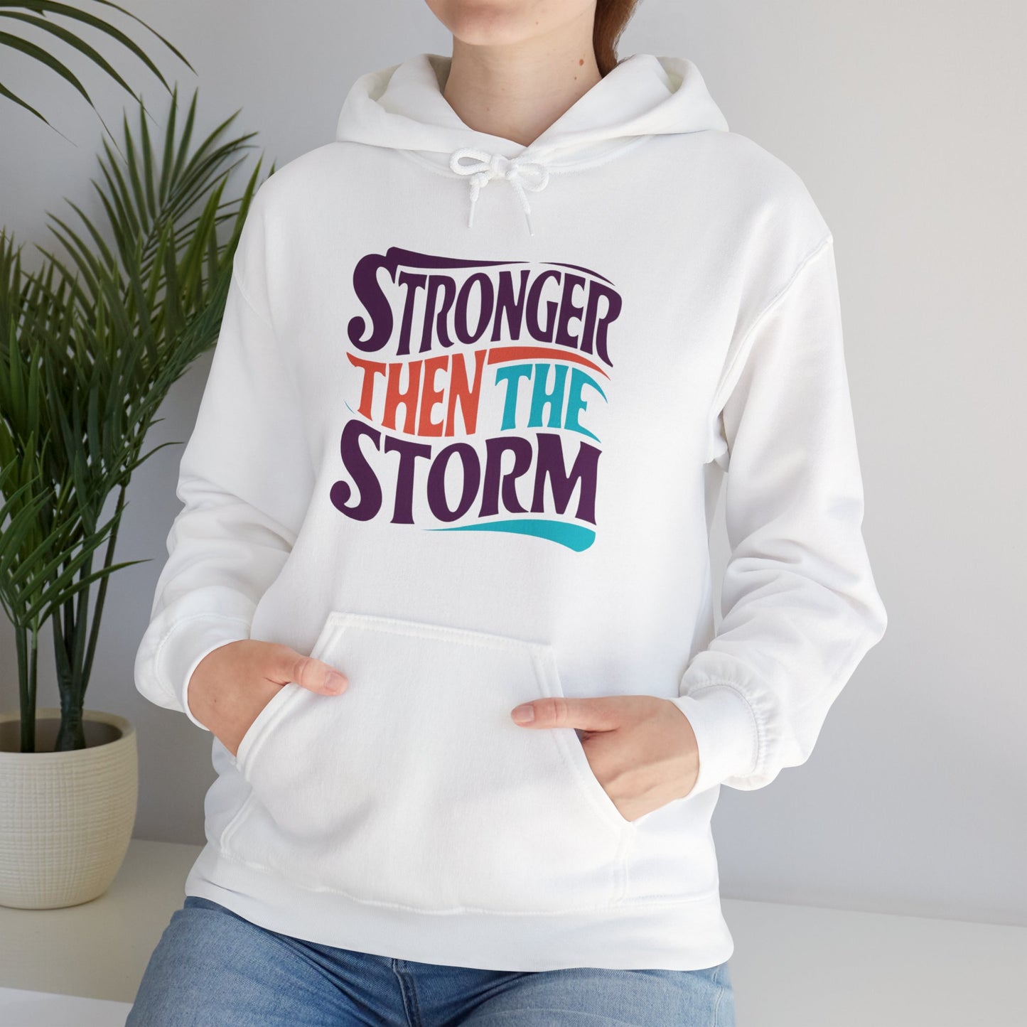 Stronger Than The Storm Unisex Heavy Blend™ Hooded Sweatshirt