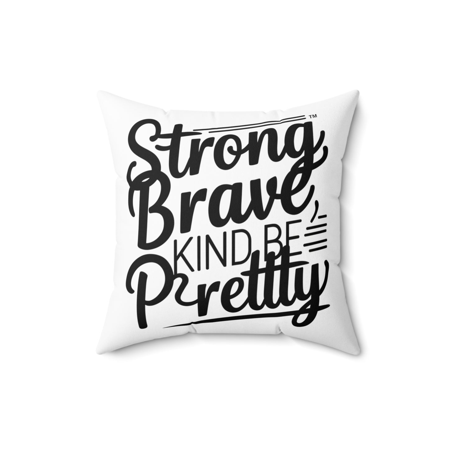 Strong Spun Polyester Square Pillow