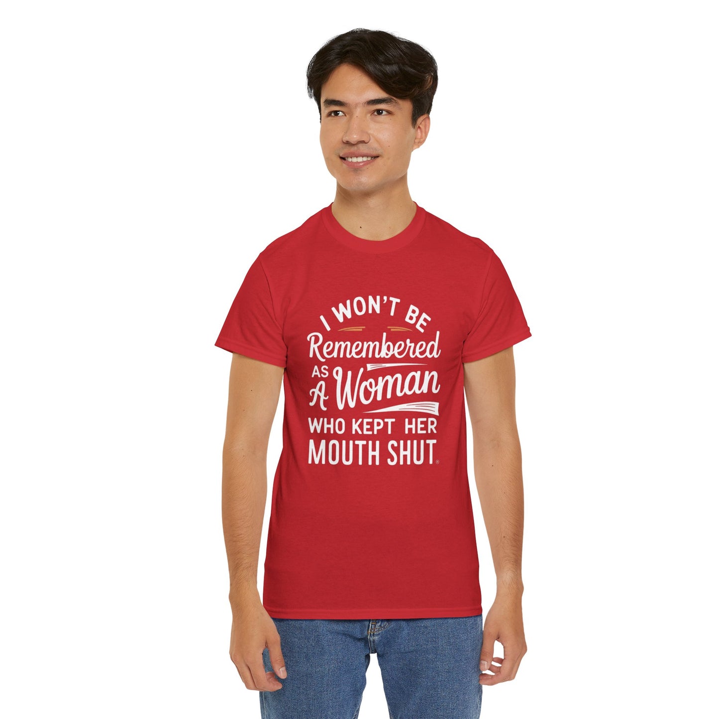 I WON'T Be Printed  T Shirt with Hearts