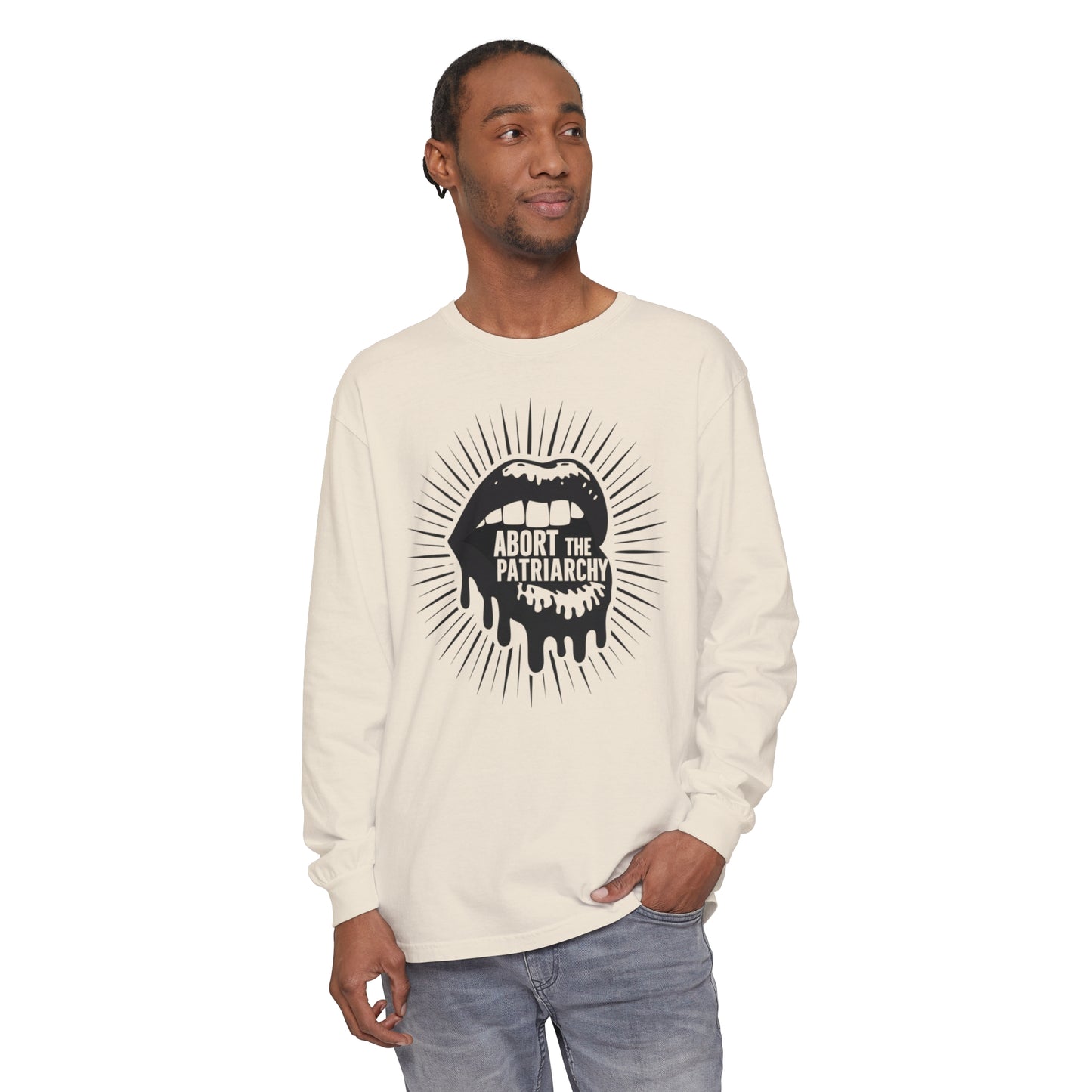 Abort The Women Garment-dyed Long Sleeve T-Shirt