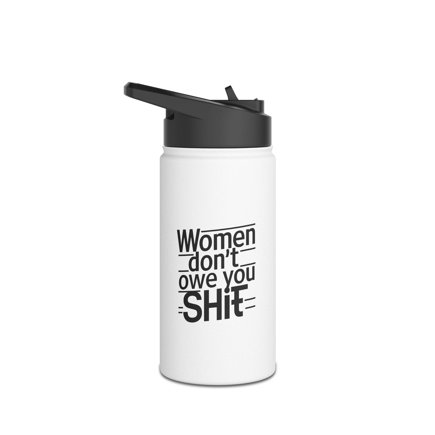 Women Stainless Steel Water Bottle, Standard Lid