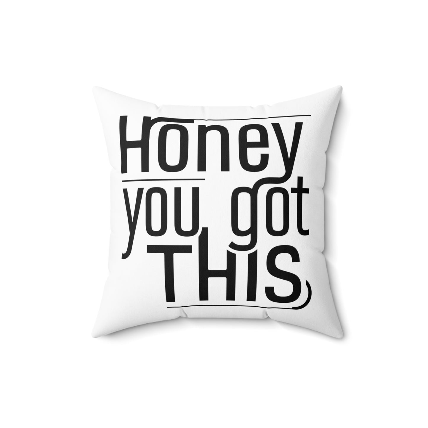 Honey Spun Polyester Square Pillow