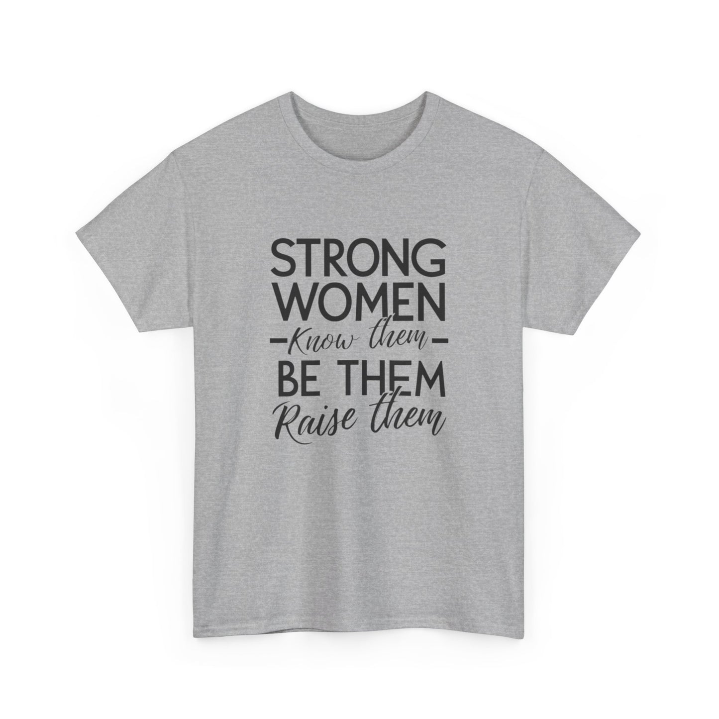 Strong Women Printed T Shirt with Hearts
