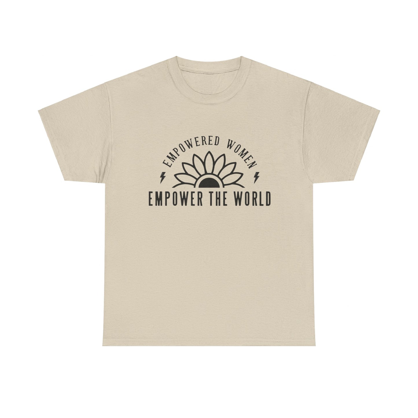 Empowered Women Printed T Shirt with Hearts