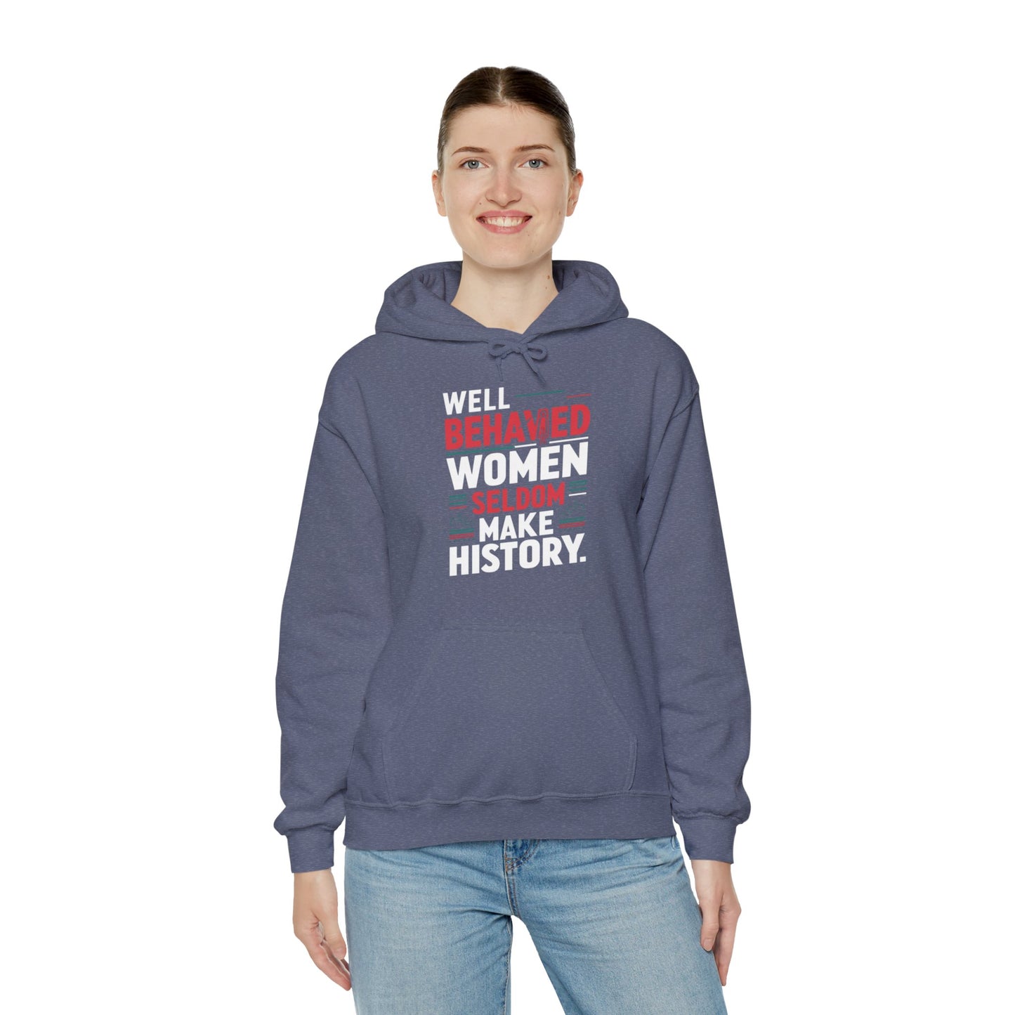 Well Behaved Printed Unisex Heavy Blend™ Hooded Sweatshirt