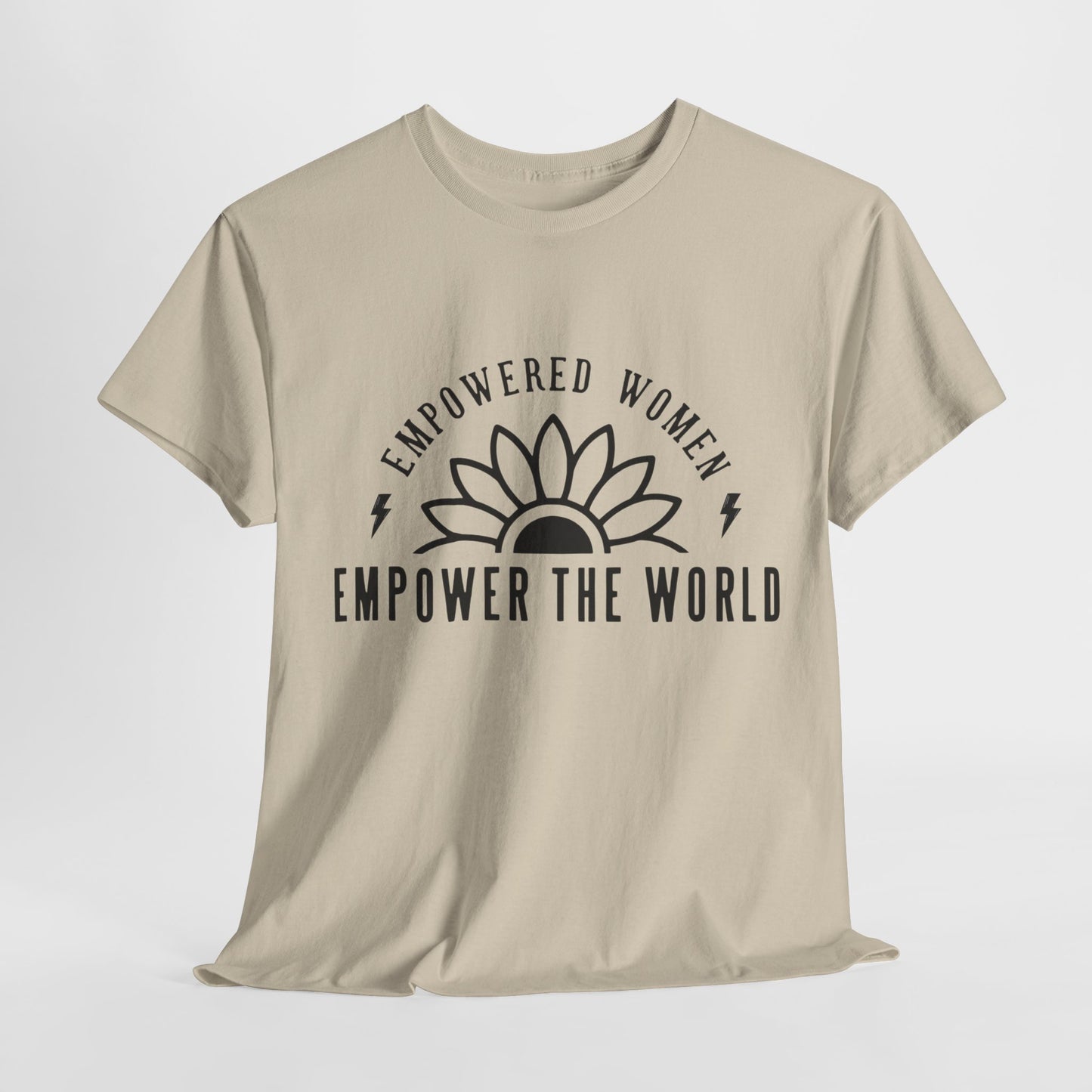 Empowered Women Printed T Shirt with Hearts