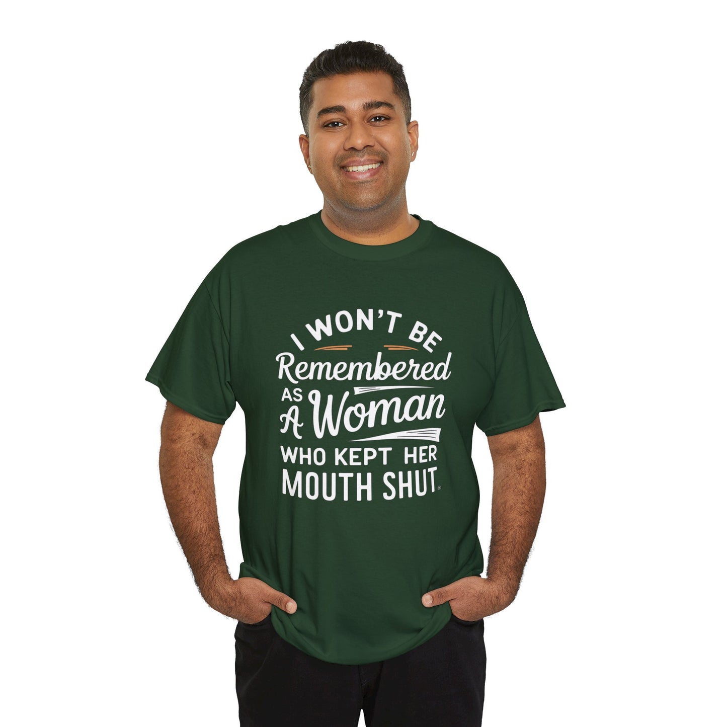 I WON'T Be Printed  T Shirt with Hearts