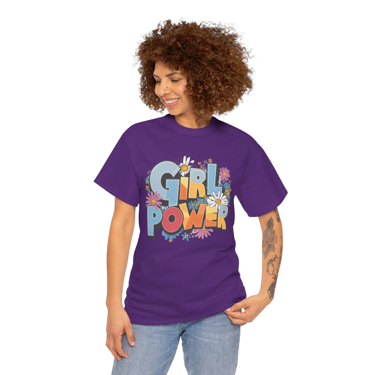 Girl Power Women Heavy Cotton Tee