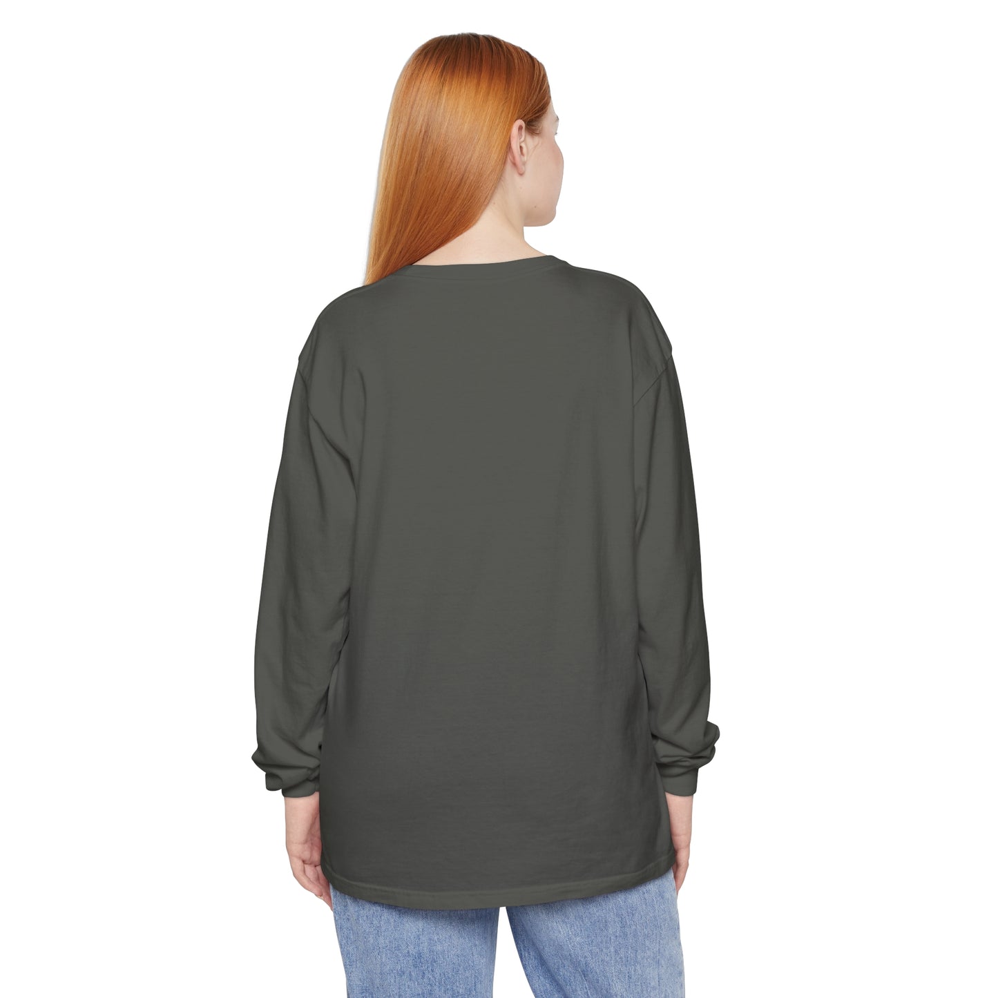 They Whispered Women Garment-dyed Long Sleeve T-Shirt