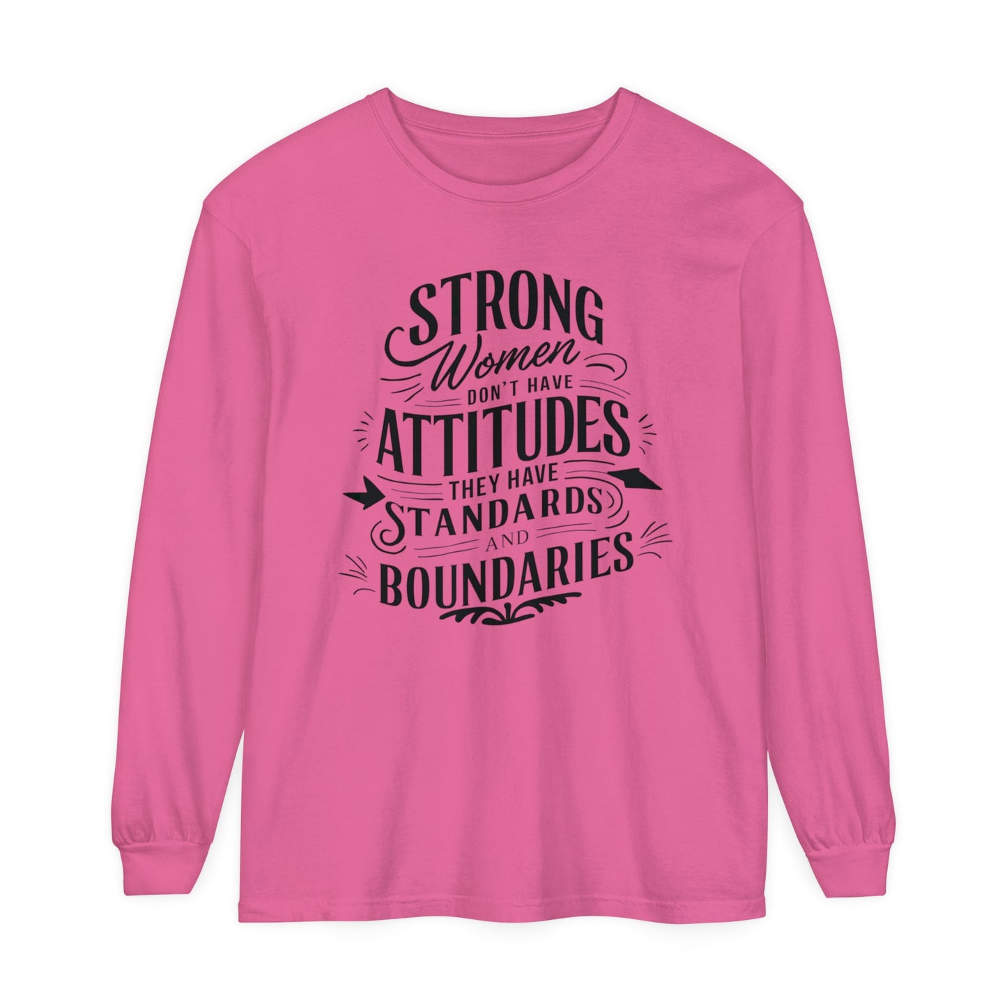 Strong Women Women Garment-dyed Long Sleeve T-Shirt