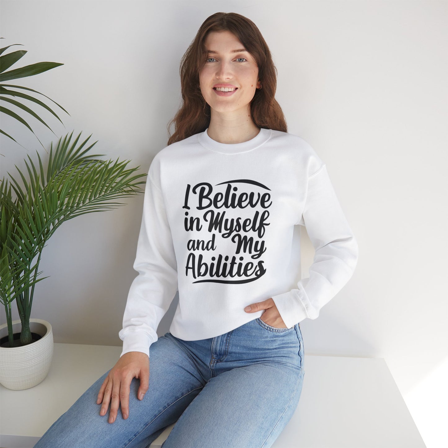 I Believe In Myself And My Abilities Unisex Heavy Blend™ Crewneck Sweatshirt