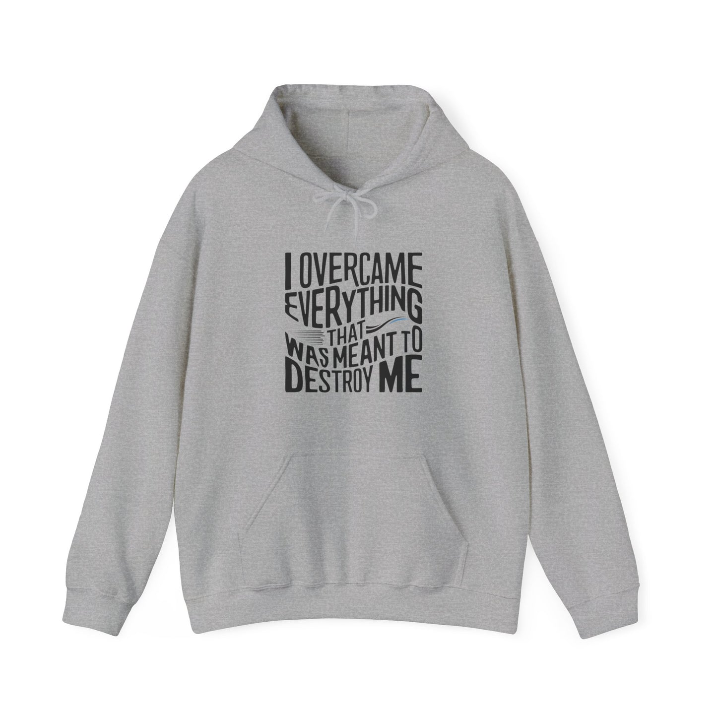 I Overcame Printed Unisex Heavy Blend™ Hooded Sweatshirt
