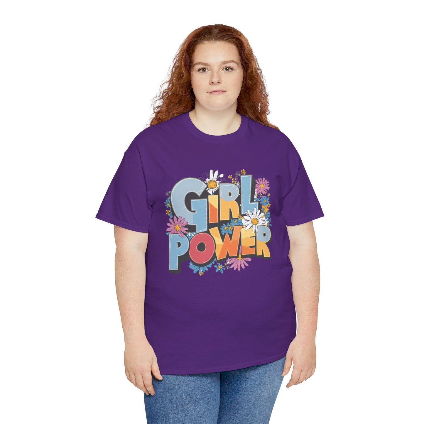 Girl Power Women Heavy Cotton Tee