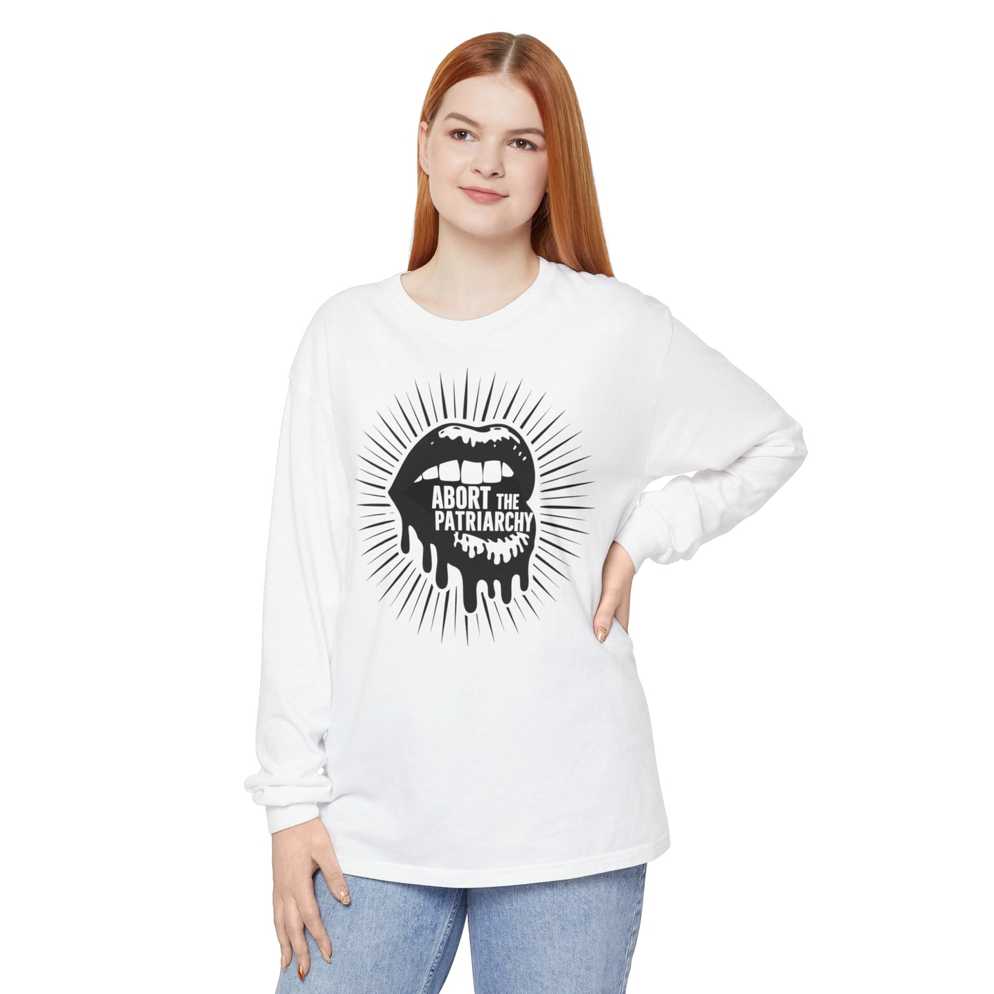 Abort The Women Garment-dyed Long Sleeve T-Shirt