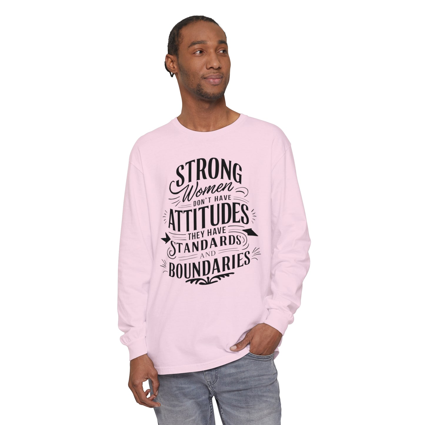 Strong Women Women Garment-dyed Long Sleeve T-Shirt