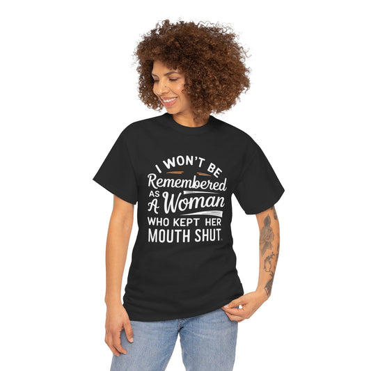 I WON'T Be Printed  T Shirt with Hearts