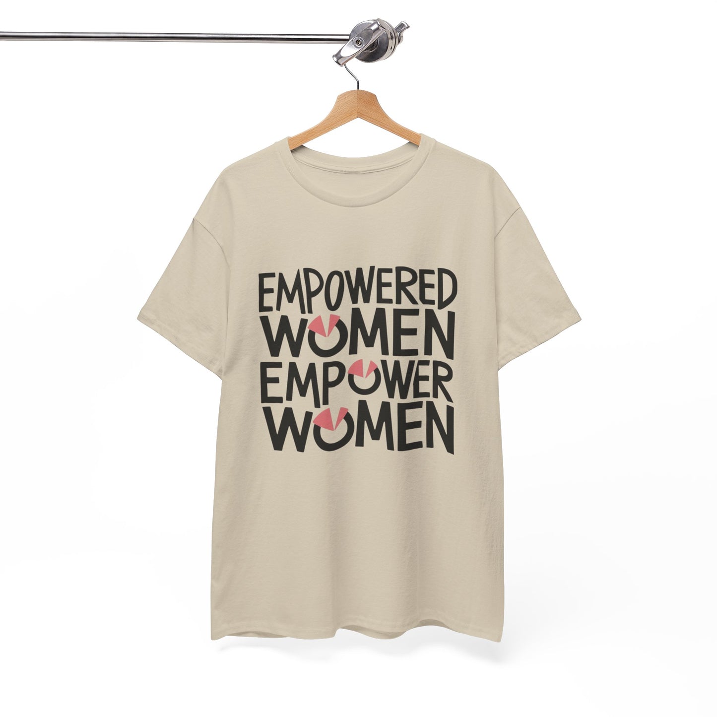 Empowered Printed T Shirt with Hearts